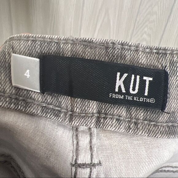 KUT From The Kloth | Connie Leopard Print High Waist Skinny Ankle Jeans Size 4 - Picture 6 of 8
